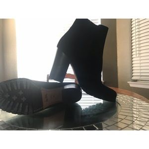 Coach  black boots side elastic strap